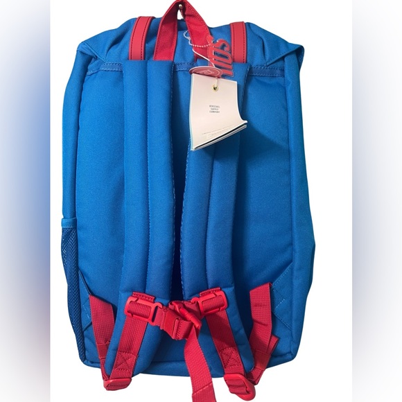 Herschel Little America Youth Imperial Blue Red/Black Crosshatch Backpack - Picture 2 of 2